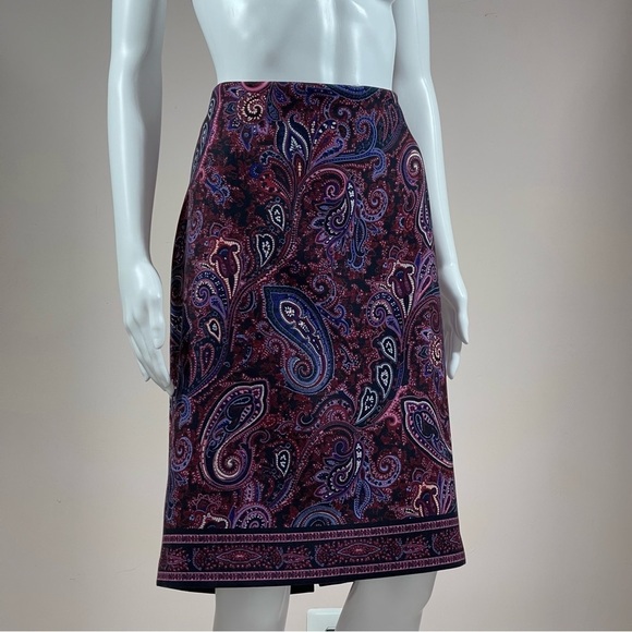 Talbots Paisley Pencil Skirt size 10 - Picture 4 of 11
